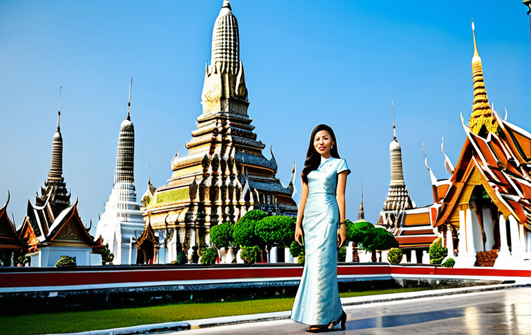 **

"A professional Thai businesswoman in a modest, elegant silk dress, standing in front of the iconic Wat Arun (Temple of Dawn) in Bangkok, Thailand, fully clothed, appropriate attire, safe for work, perfect anatomy, natural proportions, professional photography, bright daylight, clear skies, professional, modest, family-friendly."

**