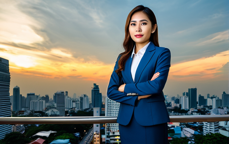 **

"A Thai businesswoman in a modern, fully clothed, modest business suit stands confidently in front of the Bangkok skyline at sunset, appropriate attire, safe for work, perfect anatomy, natural proportions, professional photography, high quality, family-friendly."

**